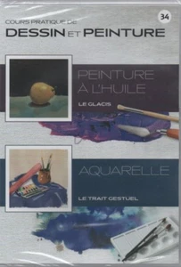 COURS PRATIQUE DE DESSIN ET PEINTURE DVD N°34 ... PEINTURE A L'HUILE, AQUARELLE - Imagen 1 de 2