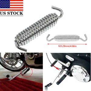 3.7" Chrome Kickstand Spring for Harley Touring Sportster Softail & Buell - Picture 1 of 6