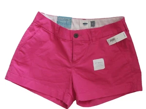 Bright Hot  Pink Old Navy Shorts 3 1/2" Length Cotton Spandex Blend Size 0 NWT - Picture 1 of 6