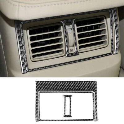 3Pcs Carbon Fiber Rear Air Vent Outlet Cover Trim For Lexus GS300/350/430/450h - Imagem 1 de 4