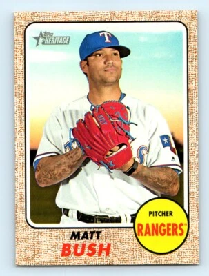 2017 Topps Heritage Matt Bush Texas Rangers #699 - Image 1 of 2