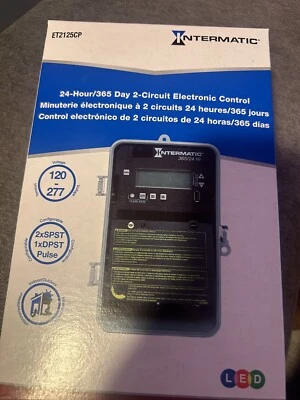 Intermatic et2125cp 24-Hour/365 Electronic Time Switch 120-277 - Image 1 of 4