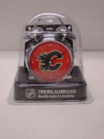 NHL Hockey Calgary Flames Old School Twin Bell Alarm Clock Cover