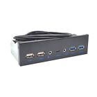MultiPorts USB TypeC 3.5mm Hubs for 5.25" ROM Drive Bay USB3.0 Front Panel