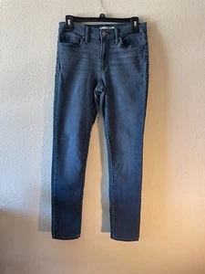 Levi's Jeans Damen Größe 28 anthrazit Denim Abnehmen dünn mittlerer Anstieg Stretch - Bild 1 von 14