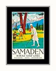  SAMADEN Swiss Golf Vacation Holiday Travel  Poster Print Wall Art