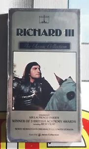 VHS Sealed Tape - Richard III - Gielgud (1955) - 1987 Nelson. . - Picture 1 of 11