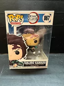 2021 Funko Pop Animation Tanjiro Kamado #867 Demon Slayer Sealed with Protector - Picture 1 of 7
