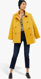 WHITE STUFF PEA COAT - SIZE 12 - YELLOW - Picture 1 of 1