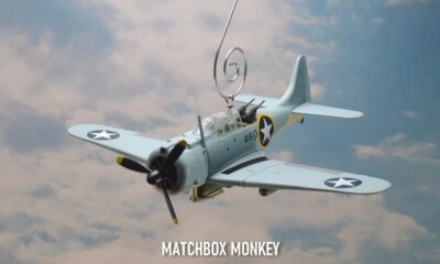 WWII Dauntless SBD-3 Black S-13 Custom Christmas Ornament US Navy Marines Adorno - Image 1 of 4