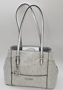 Guess Faux Snakeskin Shoulder Handbag Purse Adjustable Straps Los Angeles - Picture 1 of 12