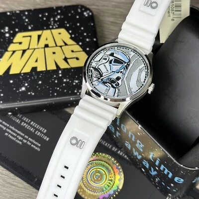 NEW✅STAR WARS✅ Fossil Limited Edition STORMTROOPER White Silicone Watch SE1108 - image 1 of 4