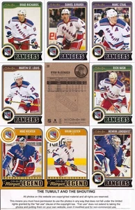 2014-15 OPC O-Pee-Chee New York Rangers set squadra completo con adesivi + U (25) - Foto 1 di 2