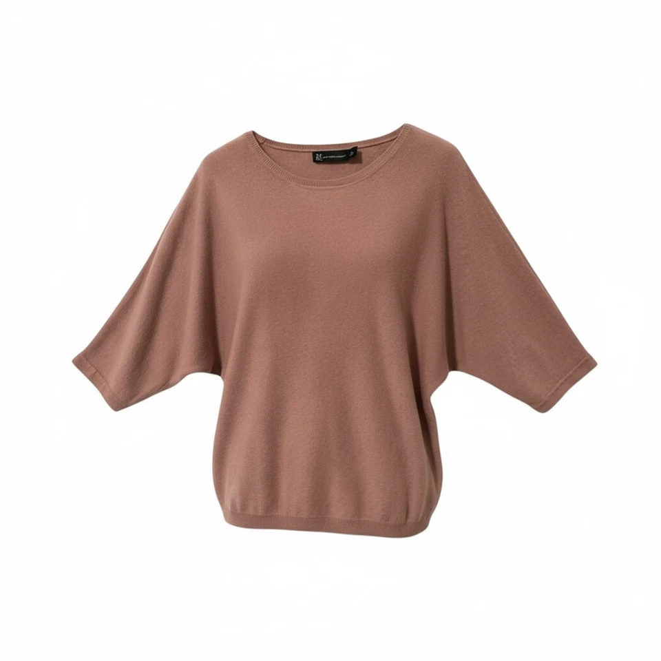 Suéter ligero manga dolman rosa polvorienta New York & Company para mujer talla L Foto 1 de 4