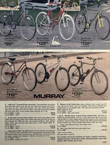Vintage Bicycle Print Ad Conley Murray Sears Catalog Page Art 1993 - Picture 1 of 3