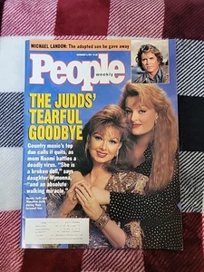 People Magazine December 9 1991 The Judds' Tearful Goodbye, Michael Landon, Ln - Picture 1 of 24