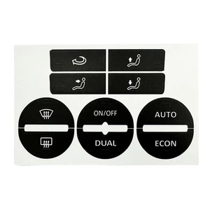 A/C Button Repair Stickers Vinyl Decals Cover for Golf MK5 04-08 Passat 05-10 - Picture 1 of 13
