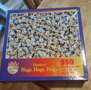 Vintage Hoyle Medallion Series Hershey's Hugs Larger Pc Size 550 Jigsaw USA NEW - Picture 1 of 3