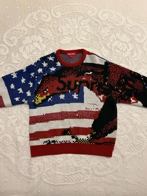 Supreme Digital Flag Knit Sweater -Official Supreme  - Image 1 of 4