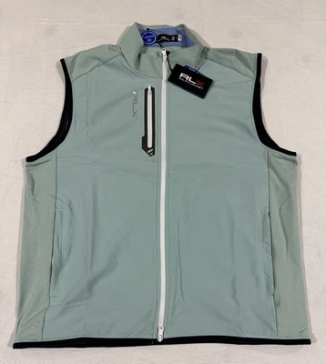 RLX Ralph Lauren Golf Vest Stretch Terry Mint Green Men’s Large NWT $168 - Image 1 of 4