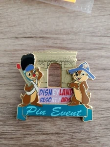 Prendedor Disney 2009 DLP Bonjour Paris Arco del Triunfo Chip & Dale LE 600 Evento - Imagen 1 de 2