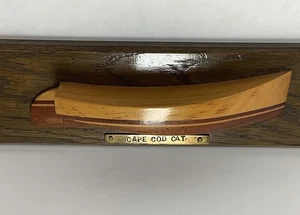 George Watson Carving Half Hull Cape Cod Cat Boat Wood Model Yarmouth Mass - Picture 1 of 11