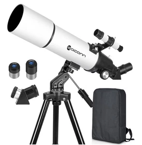 Telescopes Astronomy with Backpack ,80mm Aperture 600mm Refractor Telescope - Picture 1 of 8