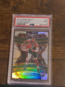 2019 Panini Select Jayson Tatum Silver Prizm #54 PSA 9 - Foto 1 di 2