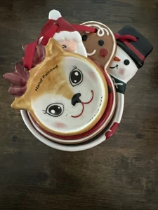 Tazas Medidoras Cuadradas San Nicolás ~ Juego de 4 Nuevas para Vacaciones 2022 - Imagen 1 de 5