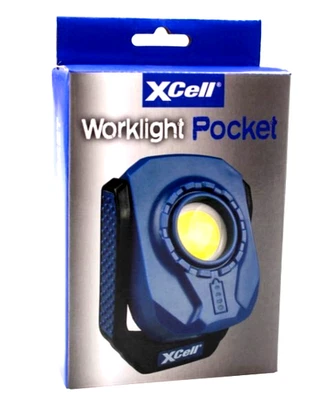 XCell Work Pocket 6W LED-Akku-Leuchte 360°schwenkbar mit Clip,beweglichem Hacken - Bild 1 von 4