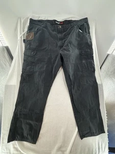 Pantalones de trabajo Wrangler Riggs para hombre 44x30 de lona doble rodilla carga Ripstop negros - Imagen 1 de 12