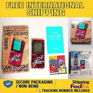 Game Boy Light Tezuka Osamu Edition 1998 Limited Clear Red Japan MGB-101 Unused - Picture 1 of 17