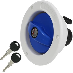Einfüllstutzen Wasser Frischwasser Tankdeckel Wohnwagen Wohnmobil blau weiß - Bild 1 von 5