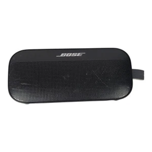 Haut-parleur Bluetooth portable sans fil Bose SoundLink Flex noir 435910 fonctionne - Photo 1/3