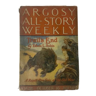 Argosy All-Story Weekly Pulp Magazine October 16, 1920 Trails End - Image 1 of 4