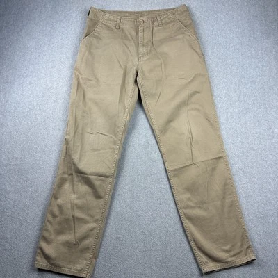 Pantalones Patagonia Para Hombre 32 (34x31) Caqui Algodón Orgánico Chino Recto Informal Caminata Foto 1 de 4