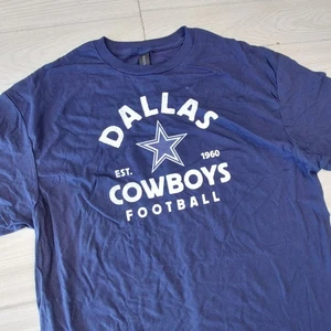 Dallas Cowboys Fußball T-Shirt Herren XL dunkelblau Gildan Softstyle sportlich neu ohne Etikett - Bild 1 von 7