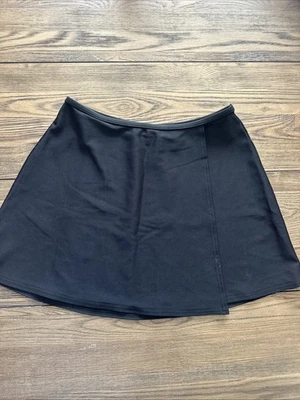 Anne Cole Vintage Black Size Small Swimsuit Cover Up Skirt With Slit - Image 1 of 4