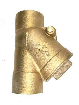 Bronze Swing Check Valve Y-Pattern 2" Solder Joint 125-SWP, 200-WOG, Teflon Disc - Image 1 of 4