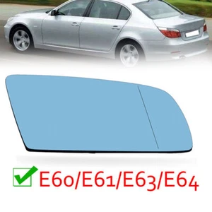 Passenger Side Mirror Glass For BMW E60 E63 E64 525i 530i 535i Heated W/Holder . - Picture 1 of 5