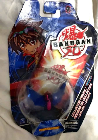 Bakugan Battle Brawlers Collector Figure Series 1 Purple Dragonoid 1 Metal Card Cover