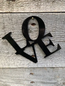 Mini letrero LOVE, decoración de pared o percha de espejo, con acabado en polvo ¡ENVÍO GRATUITO! - Imagen 1 de 2