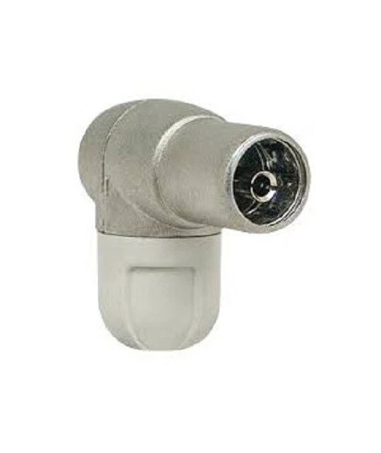 TELEVES 4131 CONNETTORE PRESA FEMMINA TV ANGOLATO IEC 90° SCHERMATO CAVO 7MM - Immagine 1 di 1