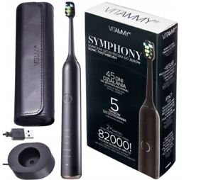 Symphony Black Sonic Toothbrush With Comfortable Black Housing 5 Brushing Modes