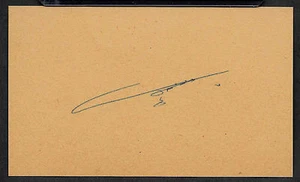 Saddam Hussein Dictator of Iraq Autograph Reprint On Genuine 1970s 3x5 Card  - Picture 1 of 1