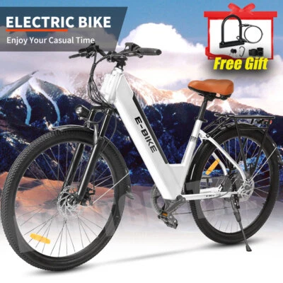 Bicicleta Eléctrica, 750W Ebike para Adultos 26"" en Bicicleta de Montaña de Cercanías Hombres/Mujeres Foto 1 de 4