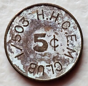 1/503 HHC EM Club 5 Cents US Military Token - Bild 1 von 2