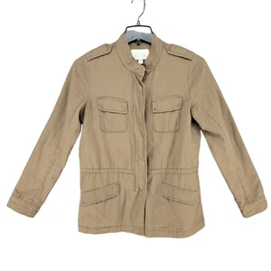 Hinge Mens Medium Utility Jacket Cargo Nordstrom Tan Safari Military Minimalist - Picture 1 of 10