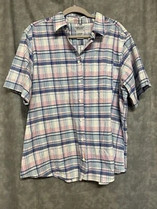 Mujer Talla 22W Cabin Creek Blusa Camisa Cuadros Manga Corta - Imagen 1 de 4