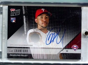 2018 TOPPS NOW ROAD TO OPENING DAY AUTOGRAPH #OD-274A JP CRAWFORD PHILLIES 37/99 - Picture 1 of 1